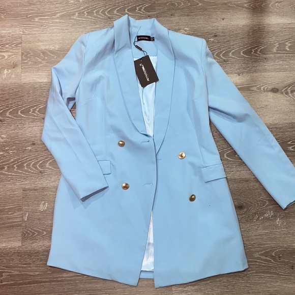 PrettyLittleThing Dresses & Skirts - Baby Blue Blazer Dress